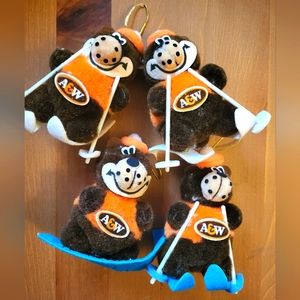 Vintage A&W christmas tree ornaments
